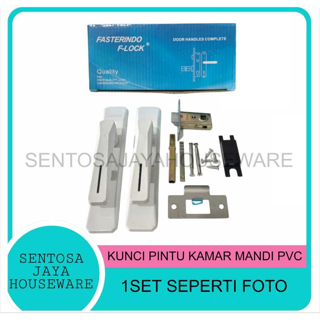Jual KUNCI PINTU KNOB PVC TOILET KAMAR MANDI / KUNCI PINTU KAMAR MANDI ...