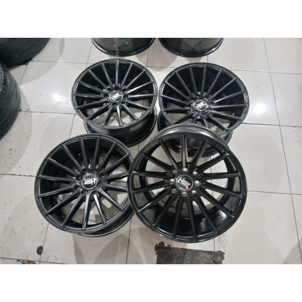 Jual Velg HSR TSUKUBA R16 X8/9 8X100/114.3 ET35/30 BLACK | Shopee Indonesia