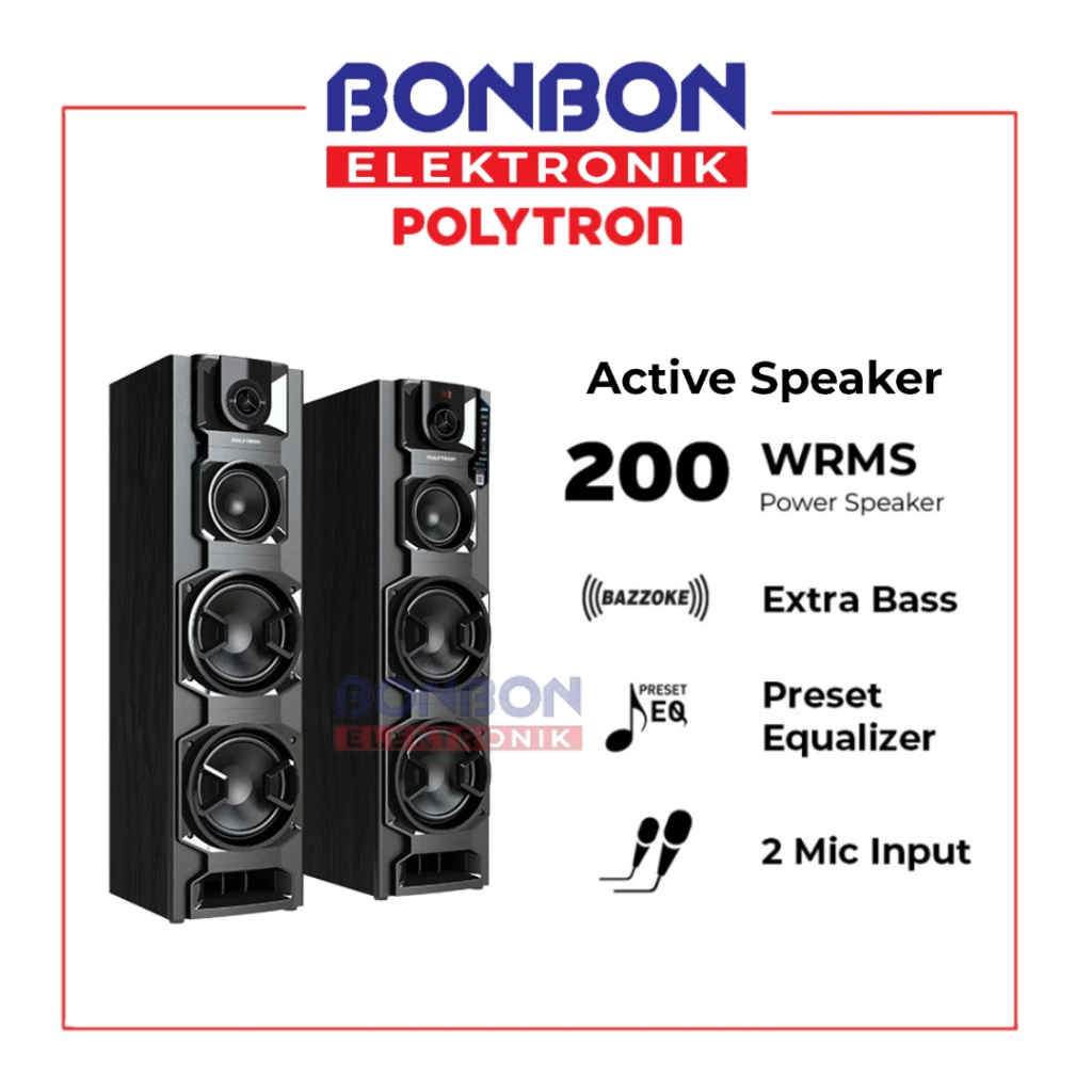 Jual Polytron Bluetooth Active Speaker PAS 8E20/B / PAS 8E20 / PAS ...