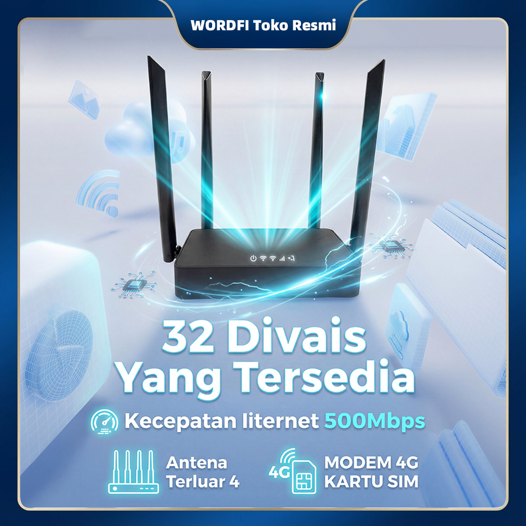 Jual Toko Resmi WORDFI Router Nirkabel 4G LTE Super Cepat 500Mbps ...