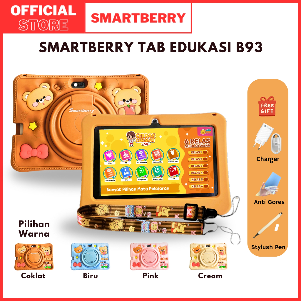 Jual SMARTBERRY STUDY TAB B93 4/128GB / Tablet Anak / Hadiah Anak / 7 ...