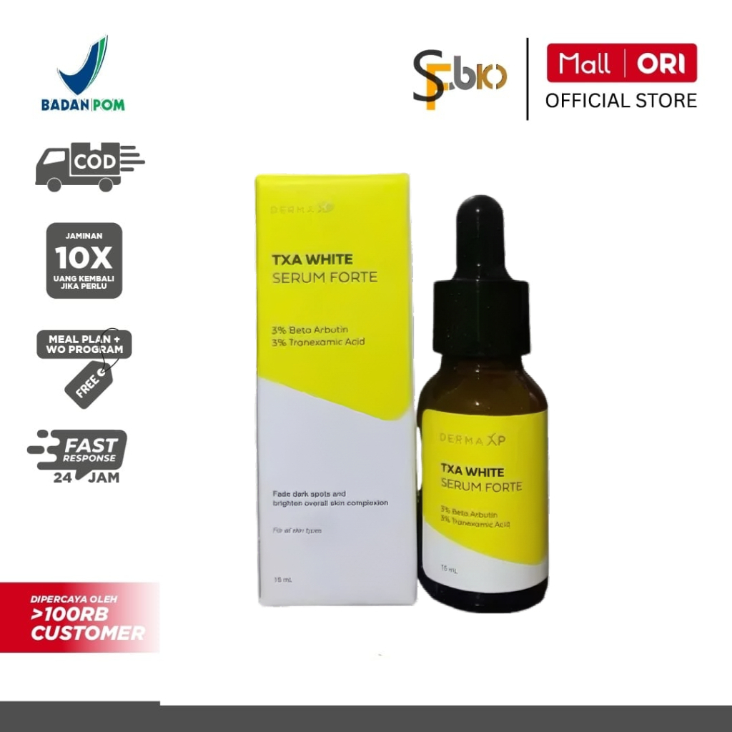 Jual Derma XP TXA White Serum Forte Pencerah Wajah Atasi Flek Hitam ...
