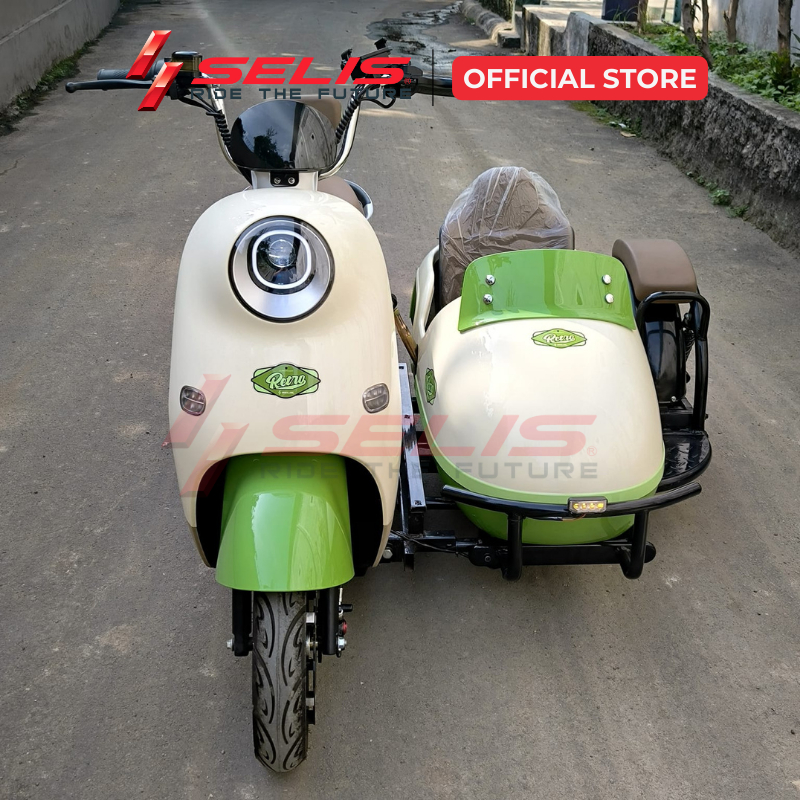 SELIS Cuci Gudang - Sepeda Motor listrik Retro Roda 3 / Motor Listrik Sespan / Motor Listrik Jadul