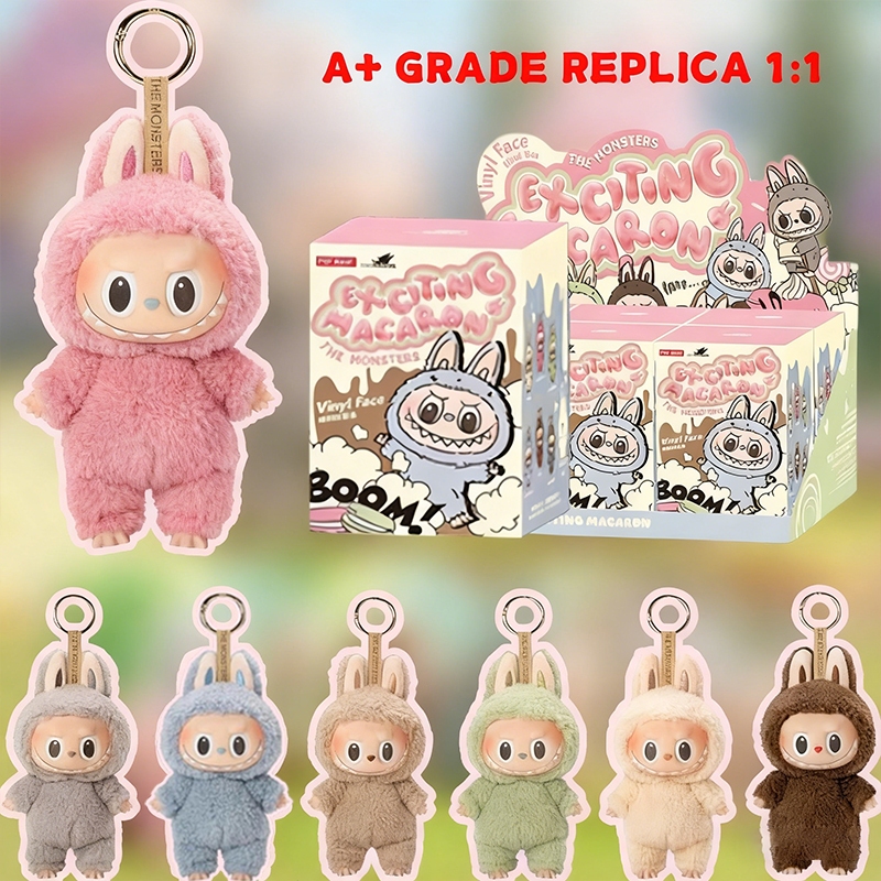 Jual [READY/COD] Labubu The Monsters Lucu Macaron Vynil Face Keychain ...