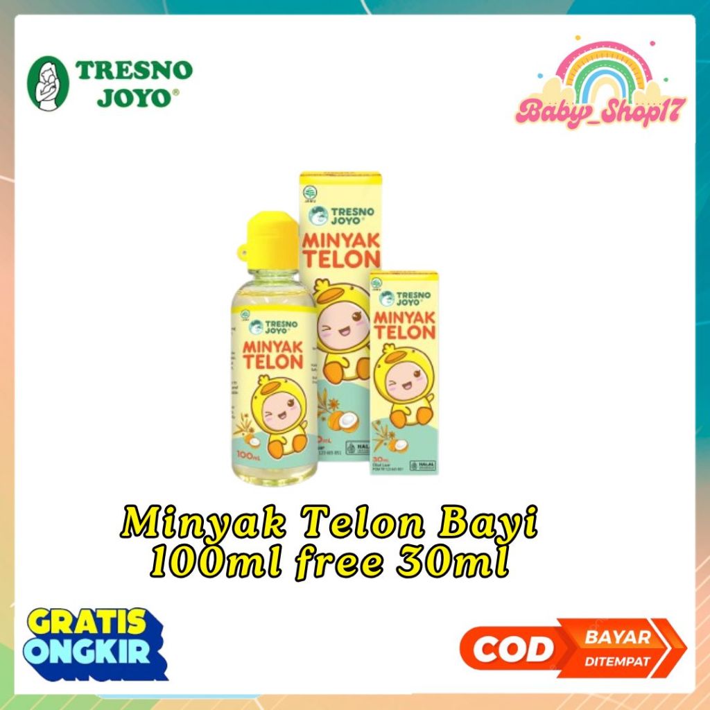 Jual Tresno Joyo Minyak Telon - 100ml FREE 30ml Minyak Telon Untuk Bayi ...
