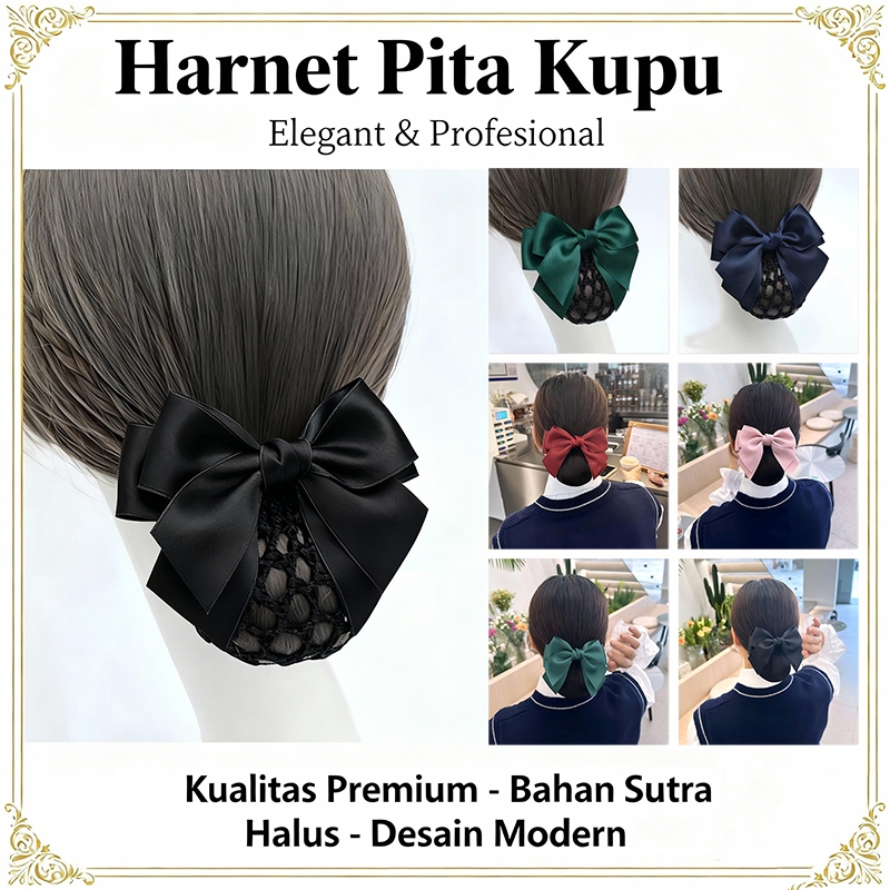 Jual Hairnet Hitam Jepit Rambut Logam Pita Mesh untuk Sanggul Kerja ...