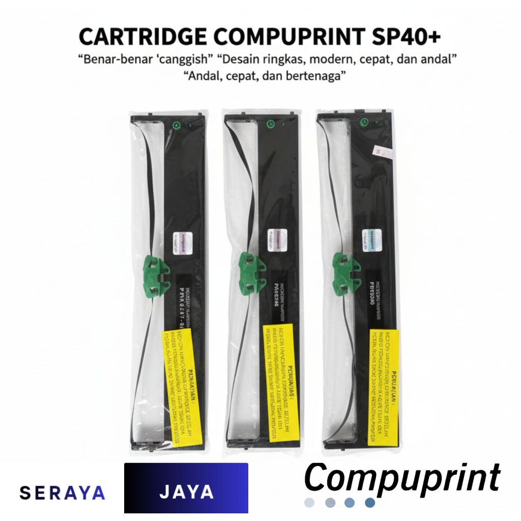 Jual Pita Ribbon Cartridge Compuprint SP40 Plus SP40+ Original Asli ...
