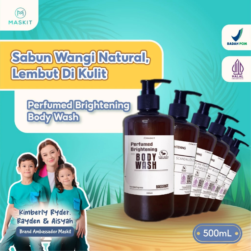 Jual Maskit Perfume Body Wash Sabun Mandi Cair Shower Gel Brightening ...