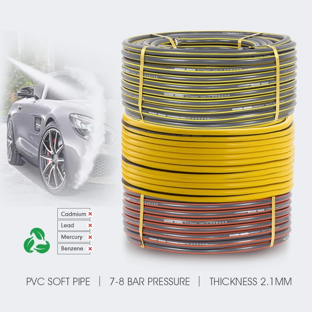 Selang Air Cuci Mobil dan Pipa Air Taman Anti Lumut Ramah Lingkungan Selang Irigasi PVC 1/2" Tebal