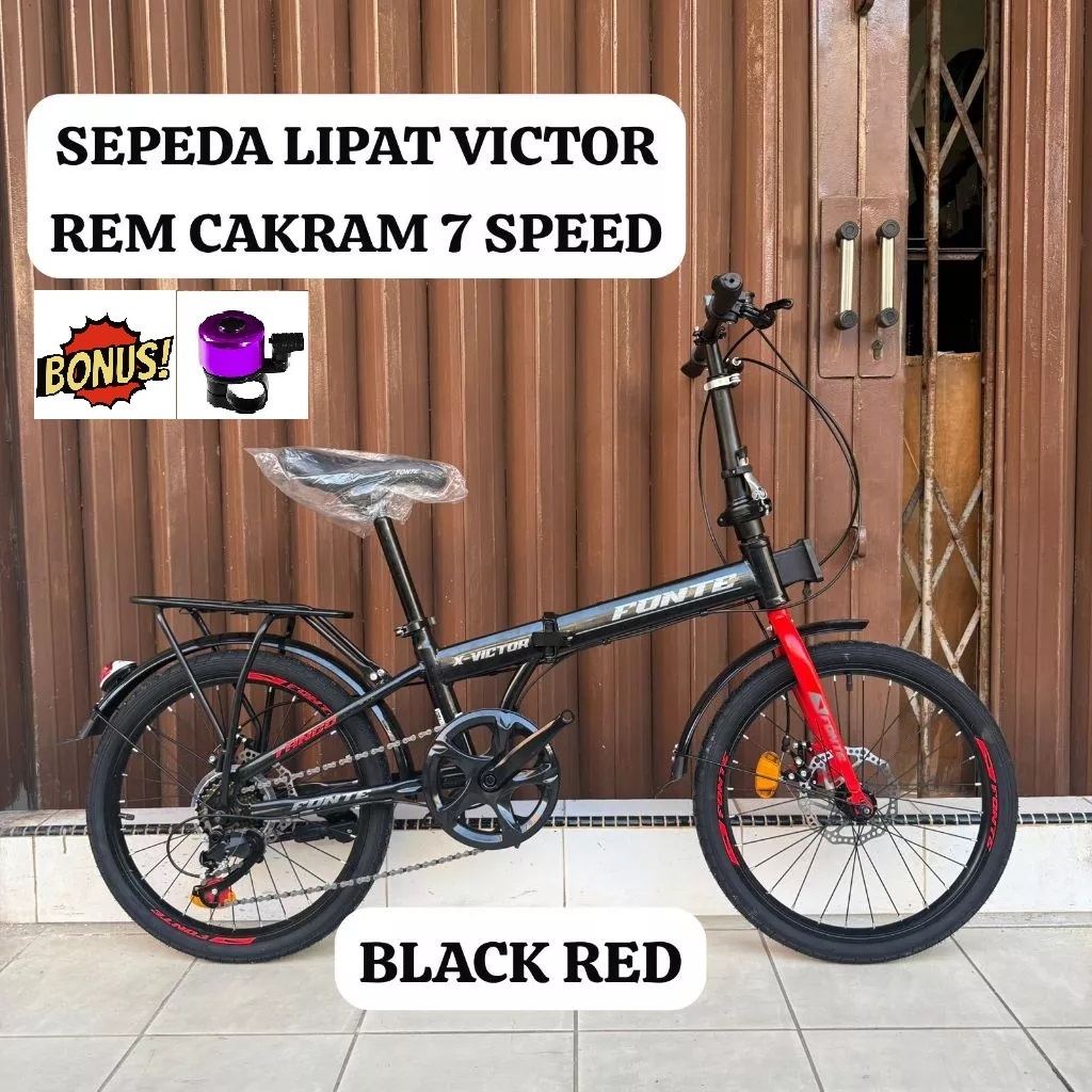 Jual Sepeda Lipat 20 FONTE VICTOR Folding Bike X | Shopee Indonesia