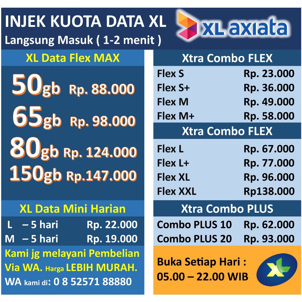 Jual Paket XL Terlengkap & Harga Terbaru Juli 2026 | Shopee Indonesia