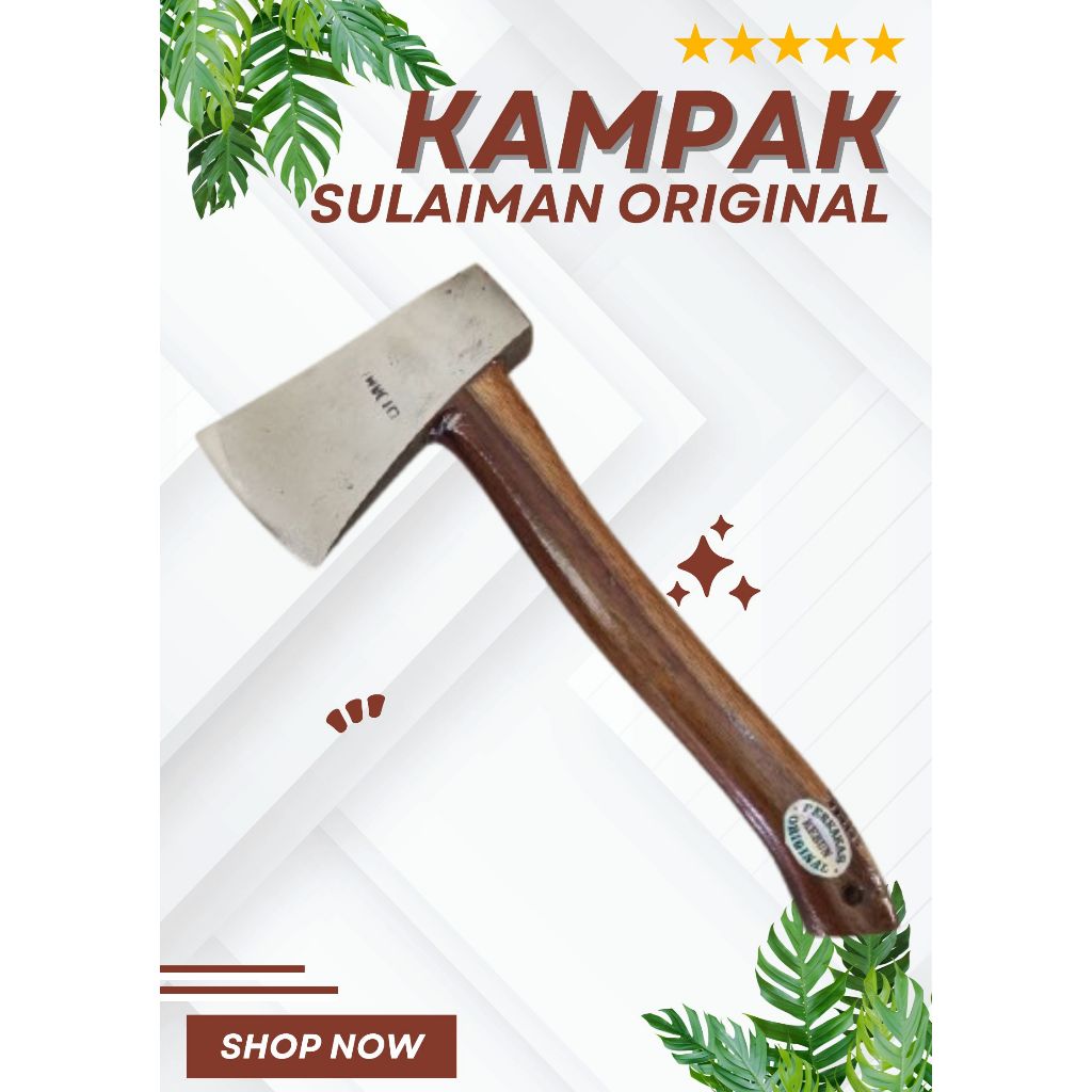 Jual Kampak Sulaiman Original 100% Baja Per Asli Gagang Kayu Sonokeling ...