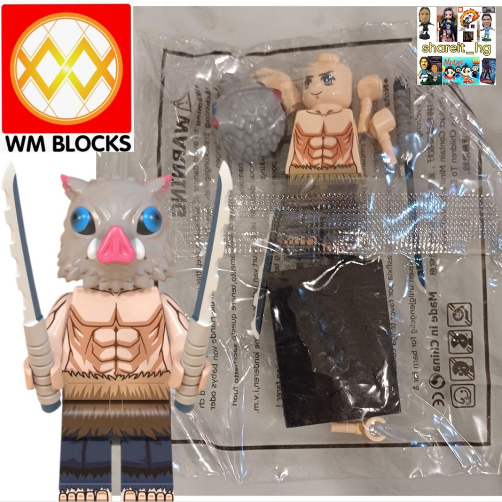 Jual WM Blocks Demon Slayer, Inosuke | Shopee Indonesia