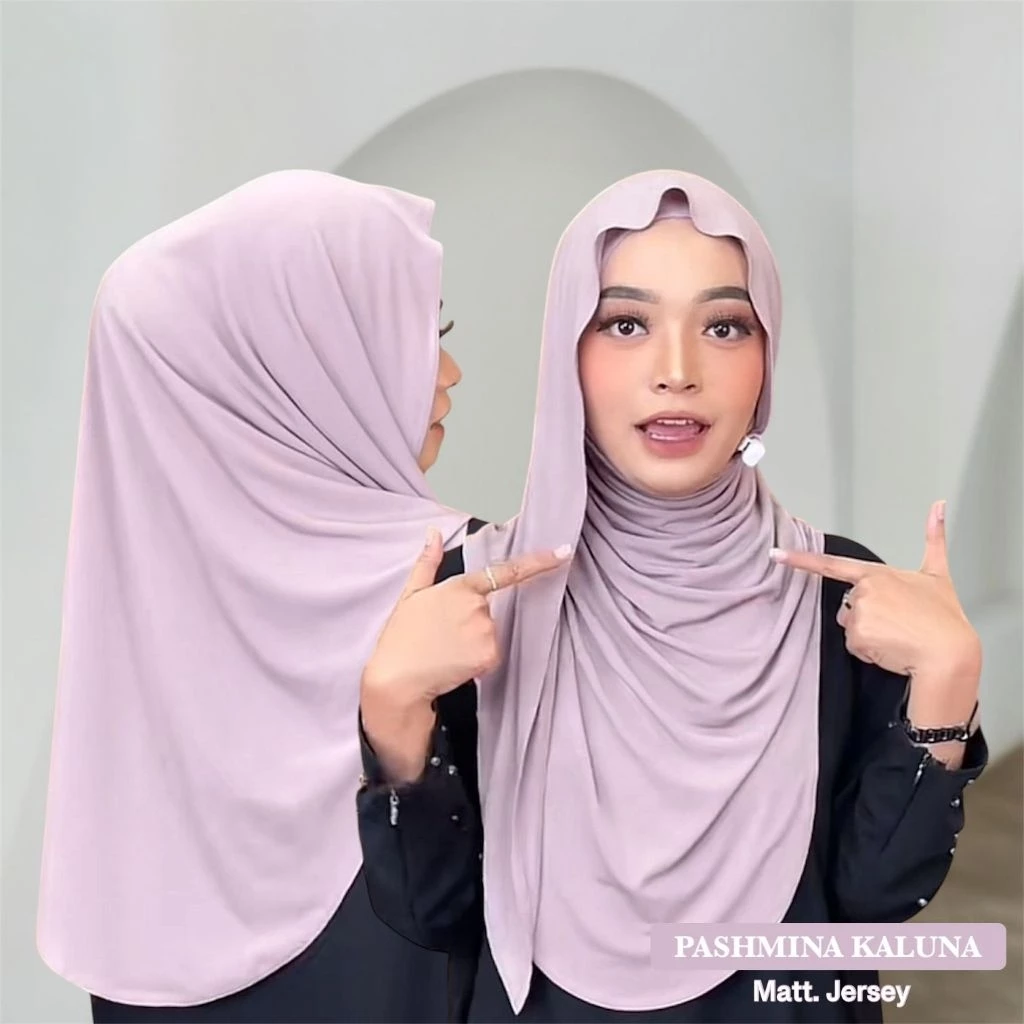 (Basya) Pashmina Kaluna Tebal Lembut Anti Ribet