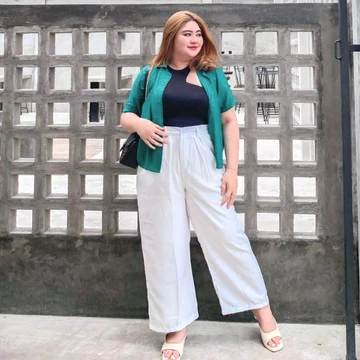 Loose Pants Trousers Jumbo (BIG SIZE) Highwaist Wanita Anti Kusut Celana Kulot Highwaist Wanita