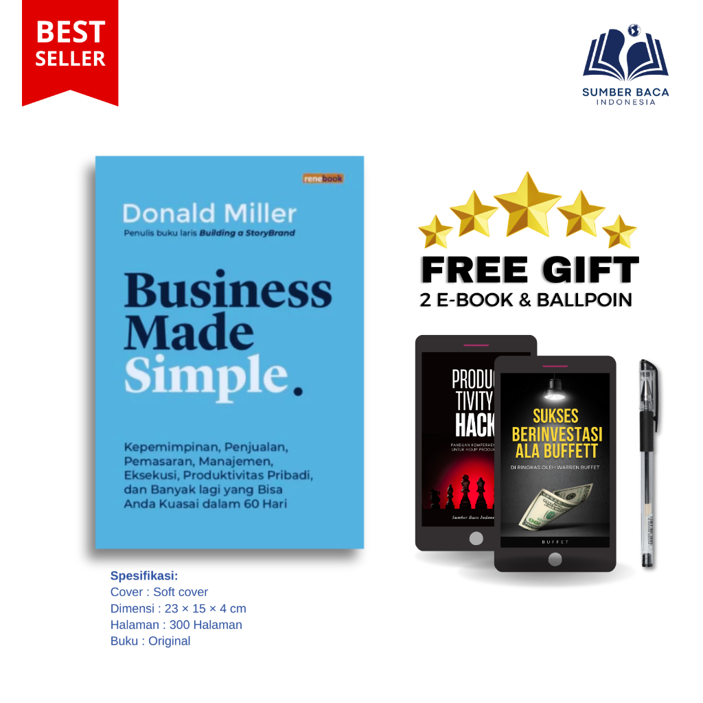 Jual Buku Business Made Simple – Donald Miller | Panduan Bisnis ...