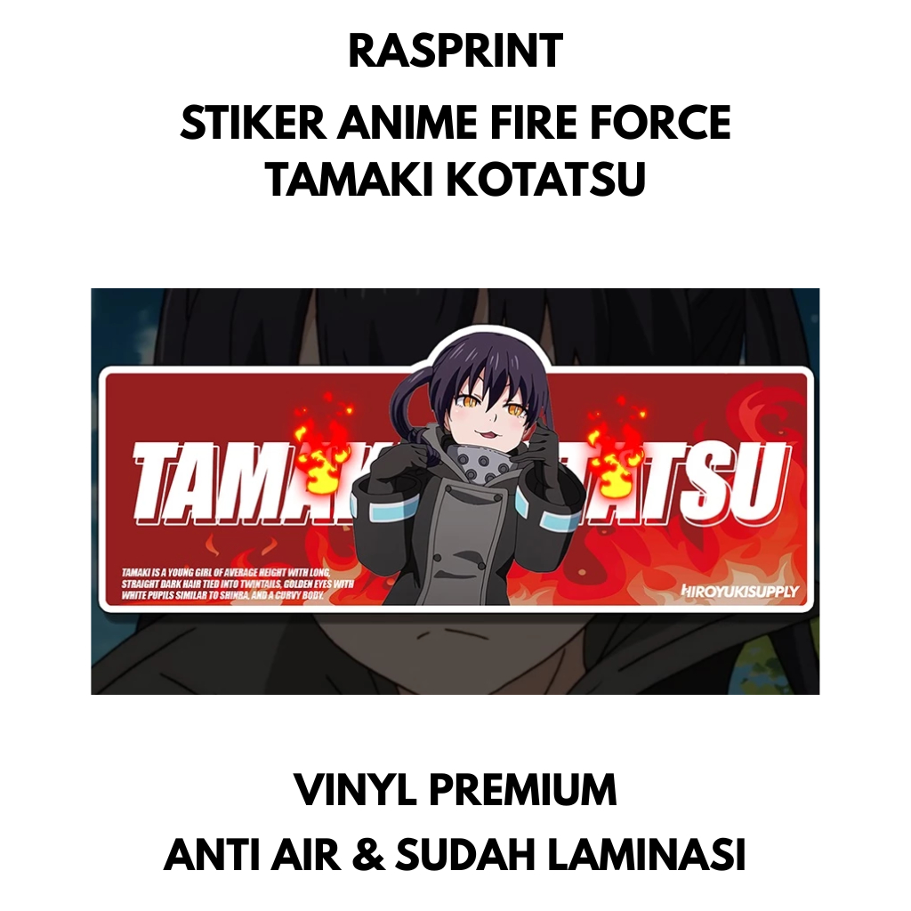 Jual Sticker Anime Fire Force Tamaki Kotatsu Slap Sticker JDM | Shopee ...