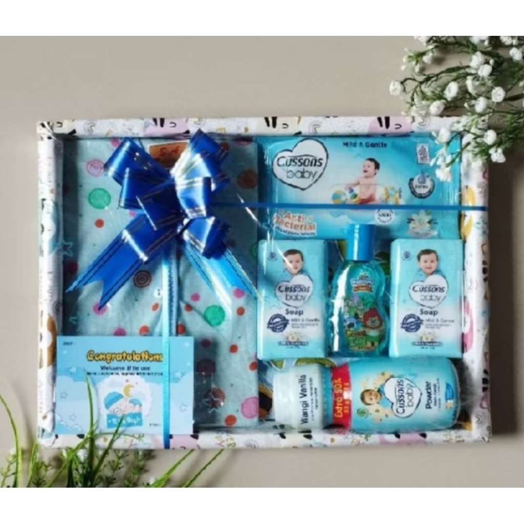 Jual parcel baby hampers parsel bayi kado jenguk lahiran bayi laki laki ...