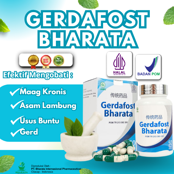Gerdafost Bharata Obat Maag Kronis Asam Lambung Gerd Usus Buntu