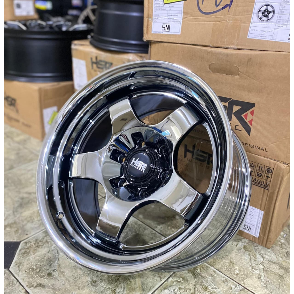 Jual Velg Fortuner Ring18 Black Chrome Lebar 9,5 ET0 HSR BOB R18 Buat ...