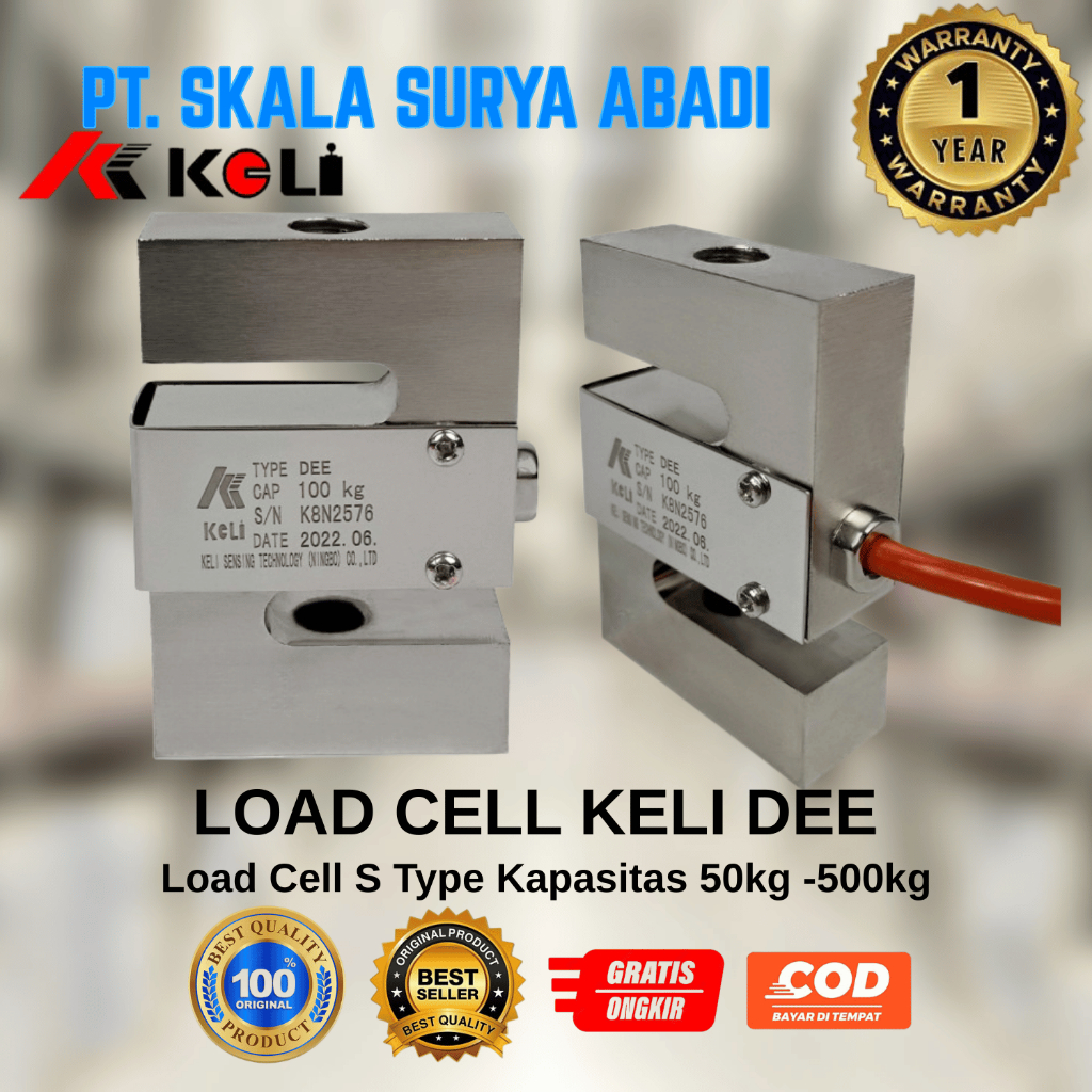 Jual Load Cell KELI DEE Cap 50- 500kg/ Type S Load Cell /Load Cell ...