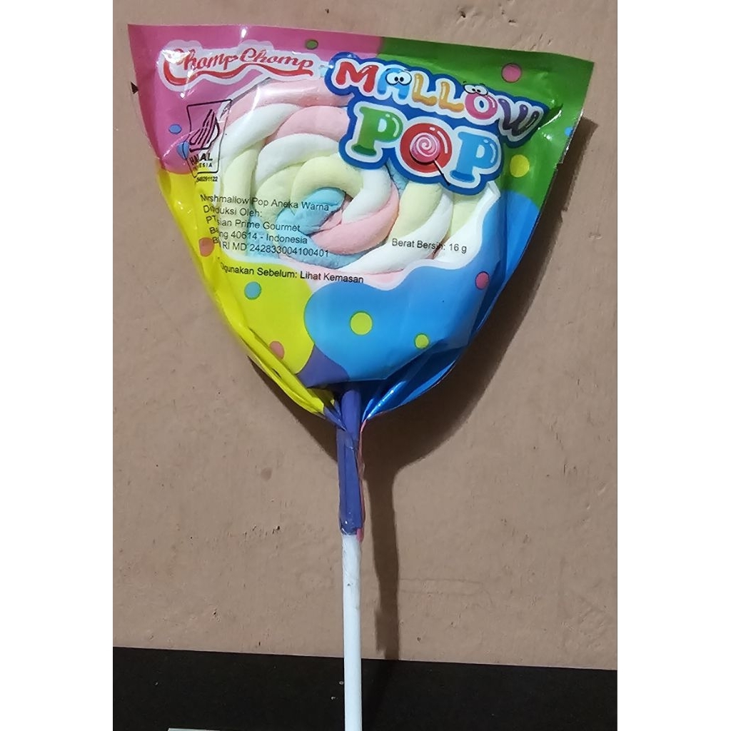 Jual Chomp Chomp Mallow Pop Marshmallow Aneka Warna 16g | Shopee Indonesia