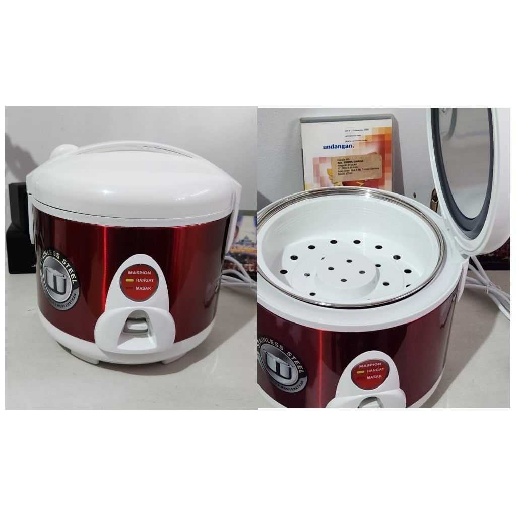 Jual Maspion Magic Com 1.2 Liter MRJ 109 MS Panci Stainless | Shopee ...