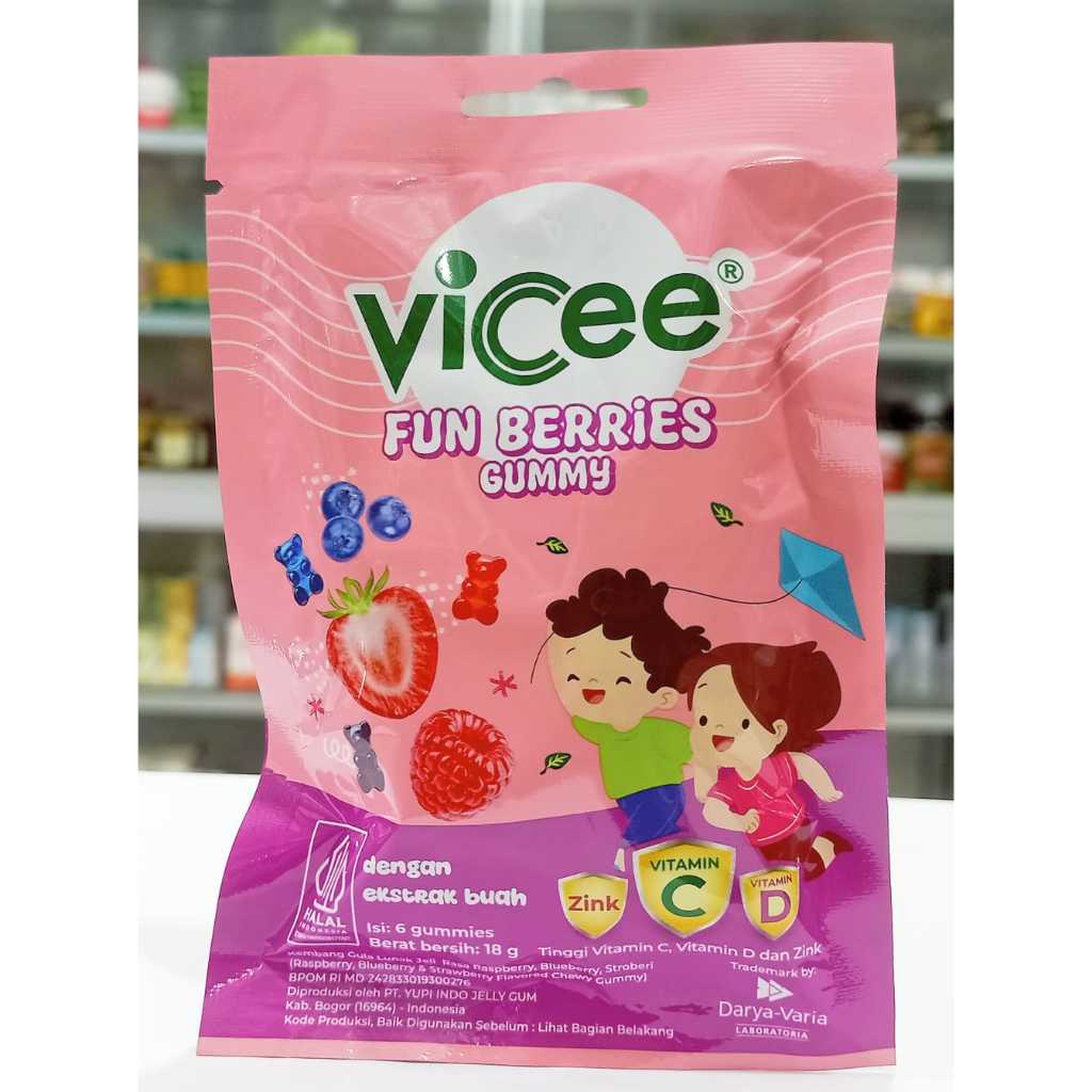 Jual VICEE GUMMY (1 SACHET ISI 6 GUMMIES @18GR) - PERMEN GUMMY DENGAN ...
