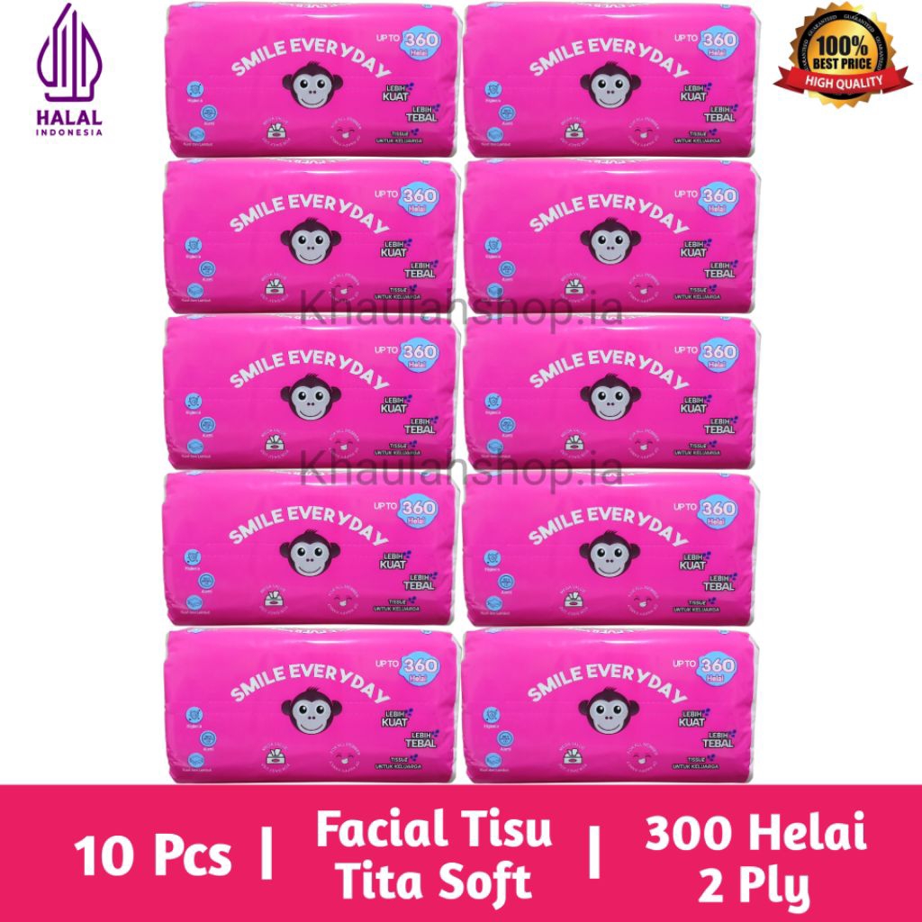 Jual [Paket Hemat 10 Pcs] Tissue Tita Soft 300 Helai 2 Ply | Facial ...