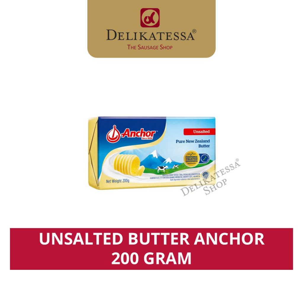 Jual Anchor Unsalted Butter 200 GR | Shopee Indonesia
