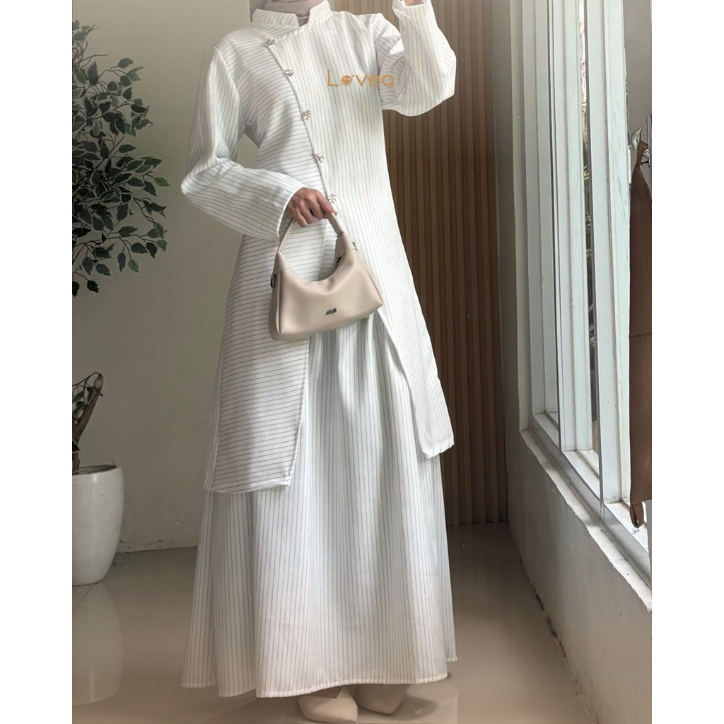 Jual Eira Tunik Stripe Set | Tunik dan Rok Lebaran - Tunik dan Rok ...