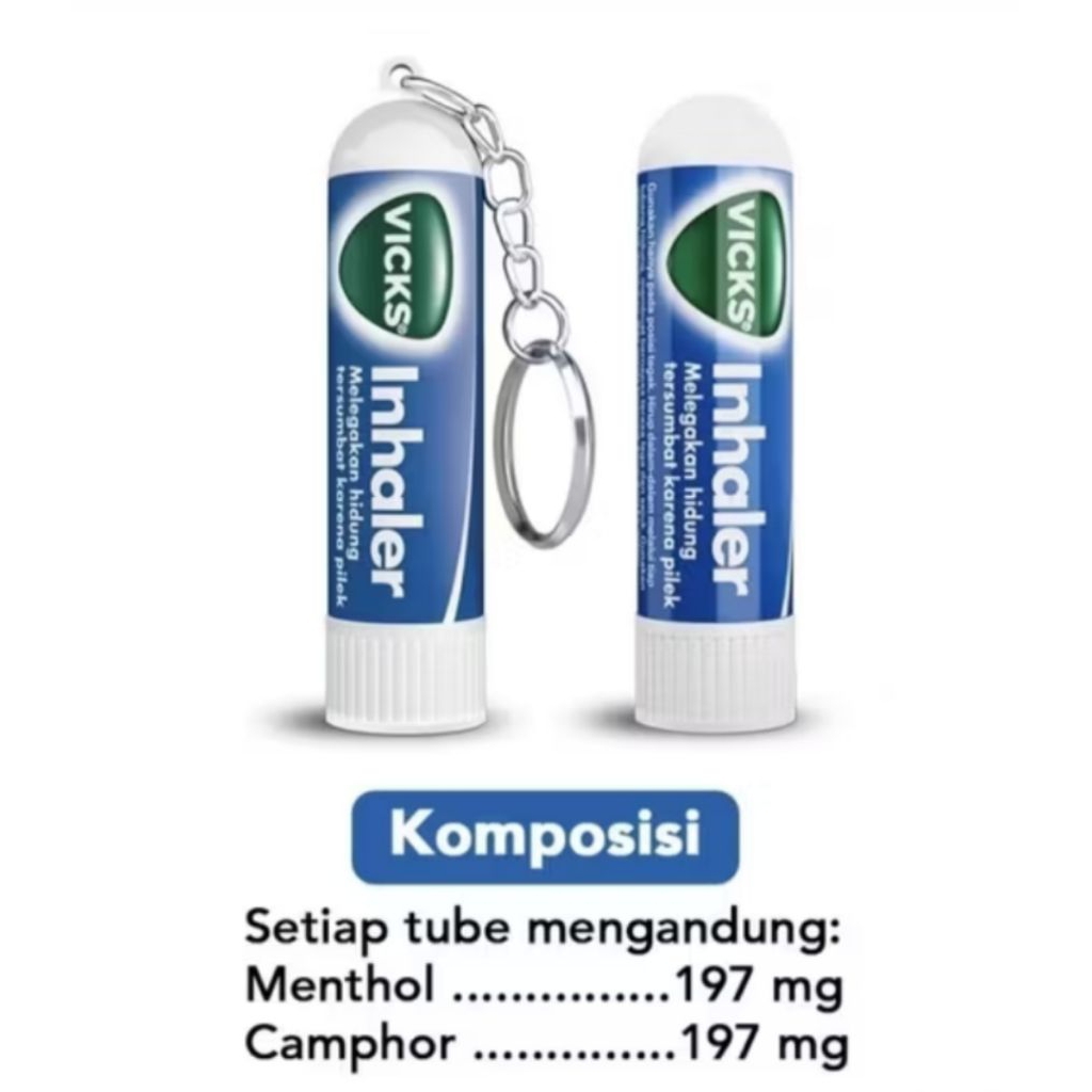 Jual Vicks Inhaler Keychain 0,5 ml Balsem Gantungan Kunci & Inhaler ...