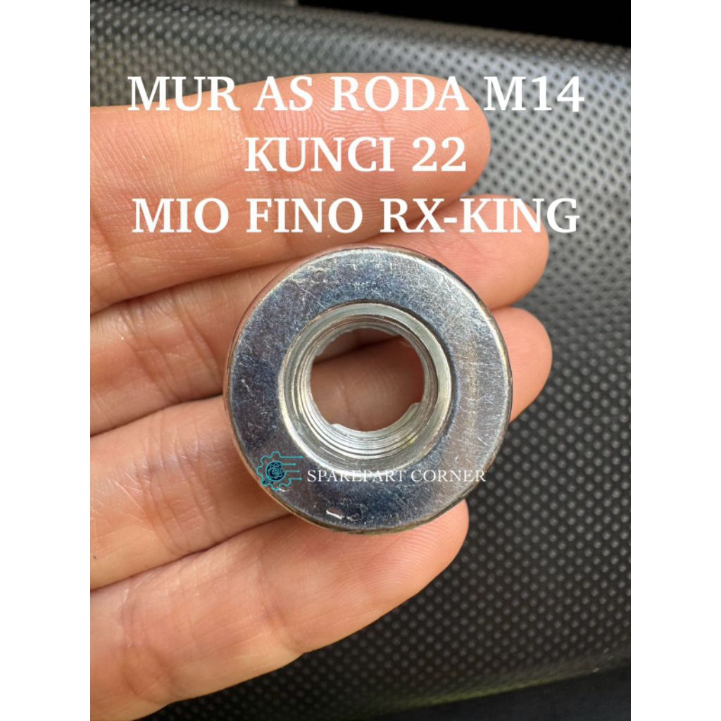 Jual MUR AS RODA M14 KUNCI 22 / MUR AS RODA BELAKANG MOTOR RX-KING MIO ...