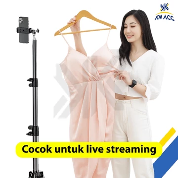 Kn Acc Nanvan Tripot Tripod 2.1M Phone Stand Holder Hp Paket Selfie