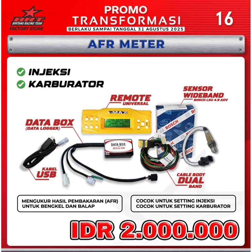 Jual AFR METER BRT - BINTANG RACING TEAM | Shopee Indonesia