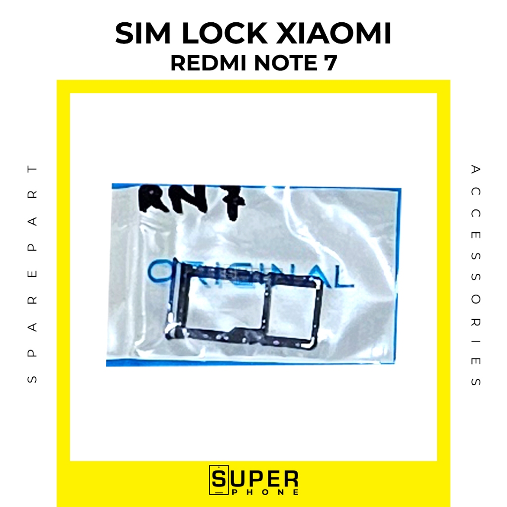 Jual Simlock XIAOMI REDMI NOTE 7 sim tray simtray lock tempat kartu ...