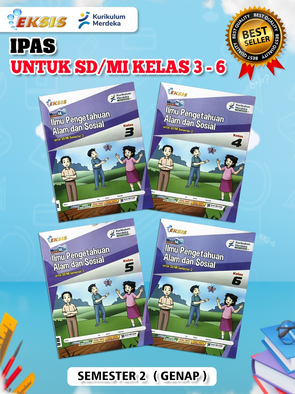 Jual LKS EKSIS SD MI ILMU PENGETAHUAN ALAM DAN SOSIAL ( IPAS ) KELAS 3 ...