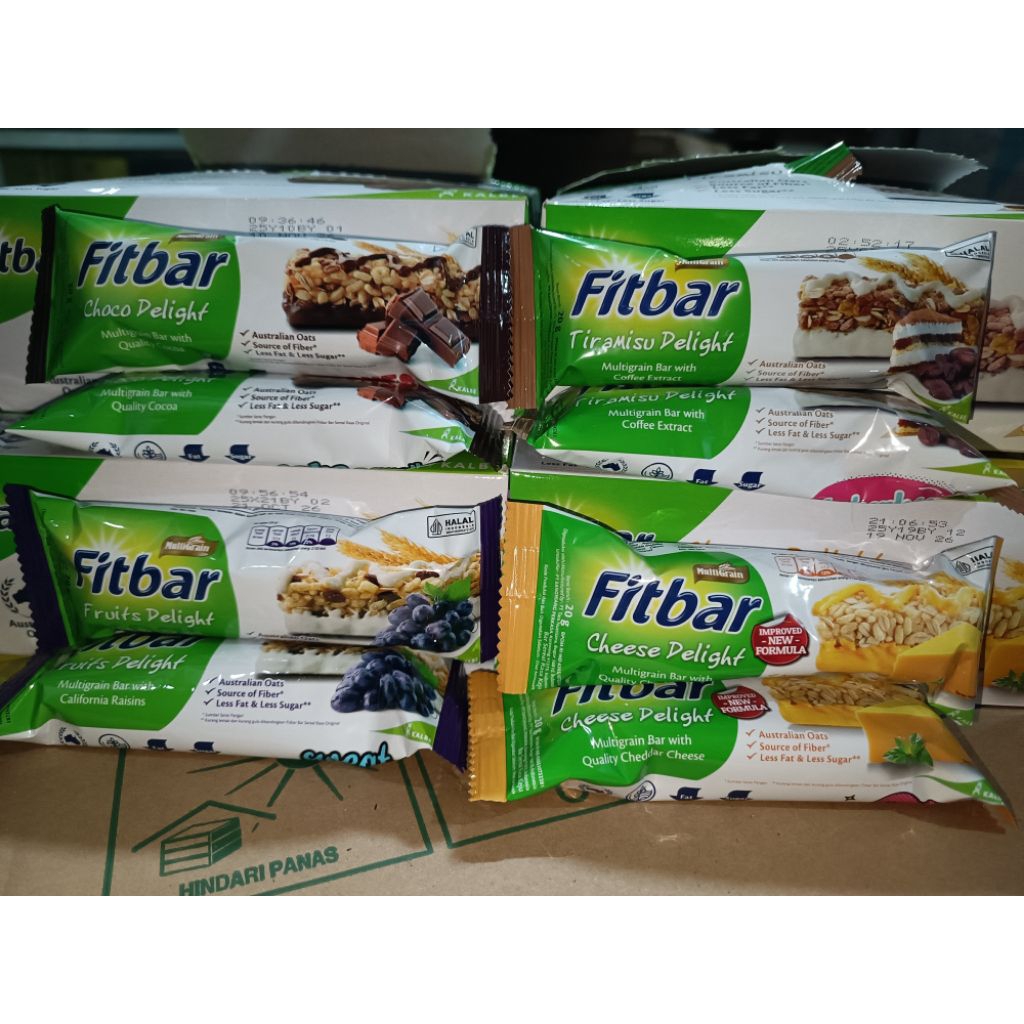 Jual MultiGrain Fitbar Rasa Choco Delight/Tiramisu Delight/Cheese ...