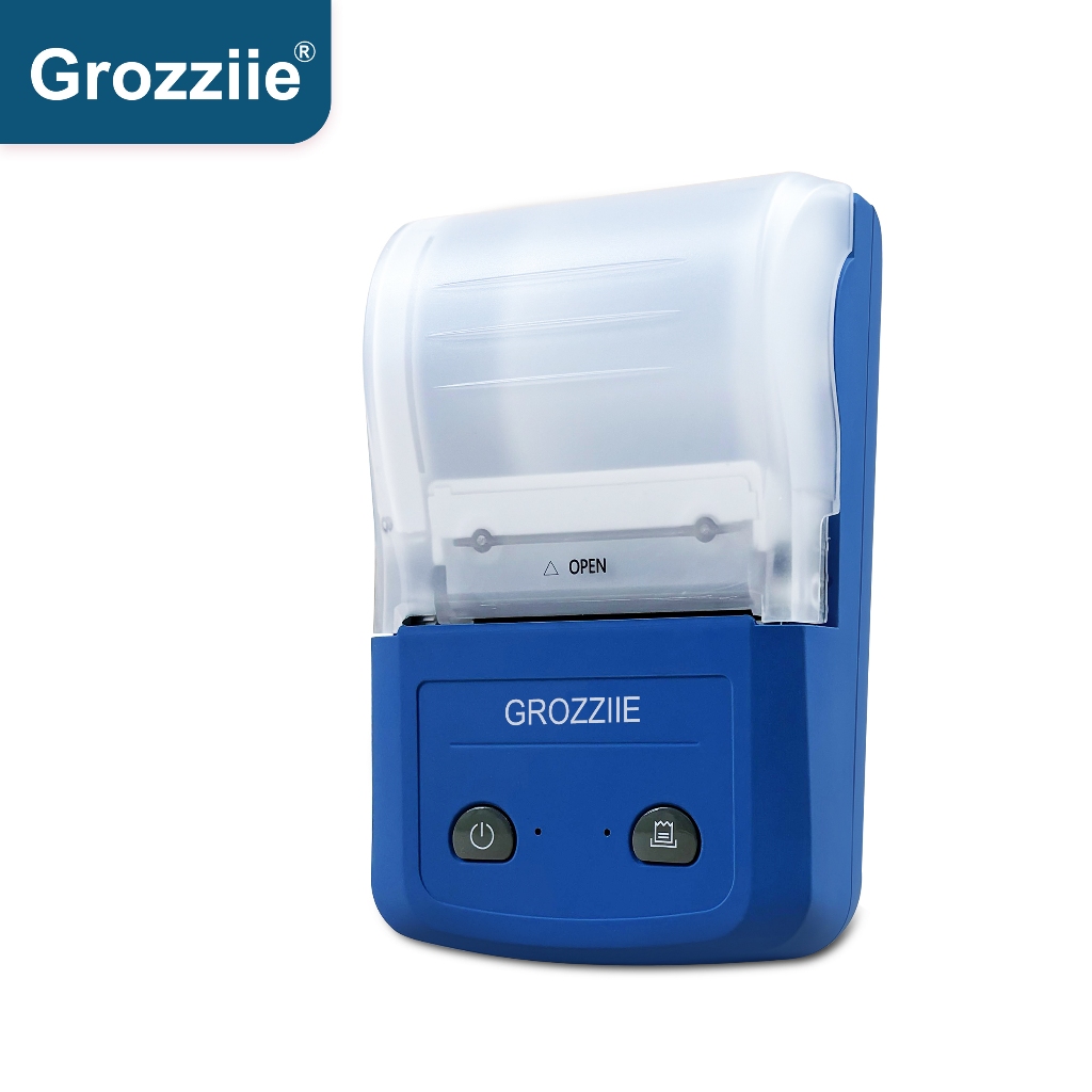 Jual GROZZIIE Printer Thermal Label Resi Barcode Portable | Shopee ...