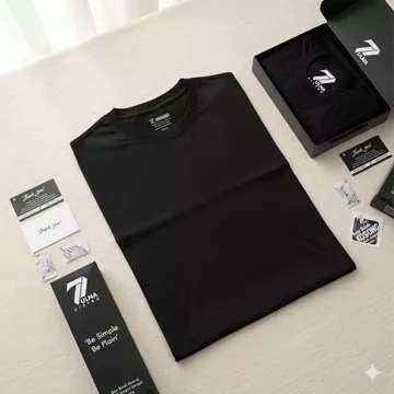 Kaos Polos Pria Wanita Lengan Pendek Premium Cotton Bamboo 30s Unisex Zulna Distro