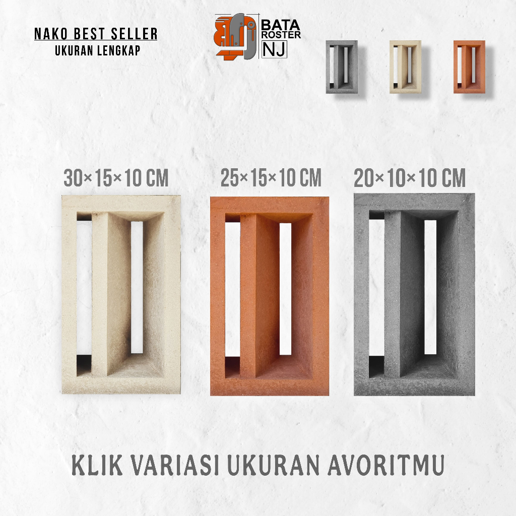 Jual BATA ROSTER NJ - Roster Beton Minimalis - Nako Panjang | Model ...