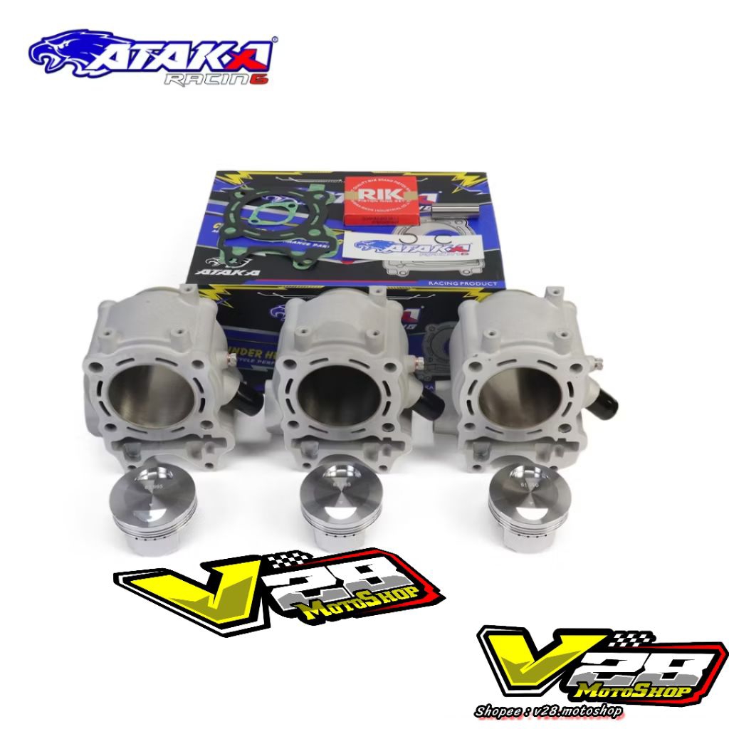 Jual ATAKA RACING 59 62 63 64 65 72mm BLOK CERAMIC BLOCK Piston FORGED ...