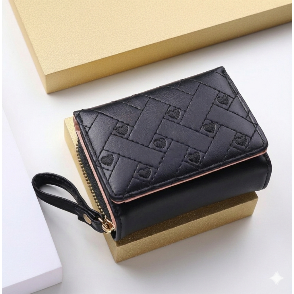 Jual Dompet Wanita Mini Lipat Premium Aurora Korea Aesthetic Dompet ...