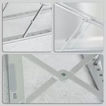 Stand Holder Laptop Portable Lipat Full Alumunium Multifungsi Anti Slip Untuk Laptop Notebook