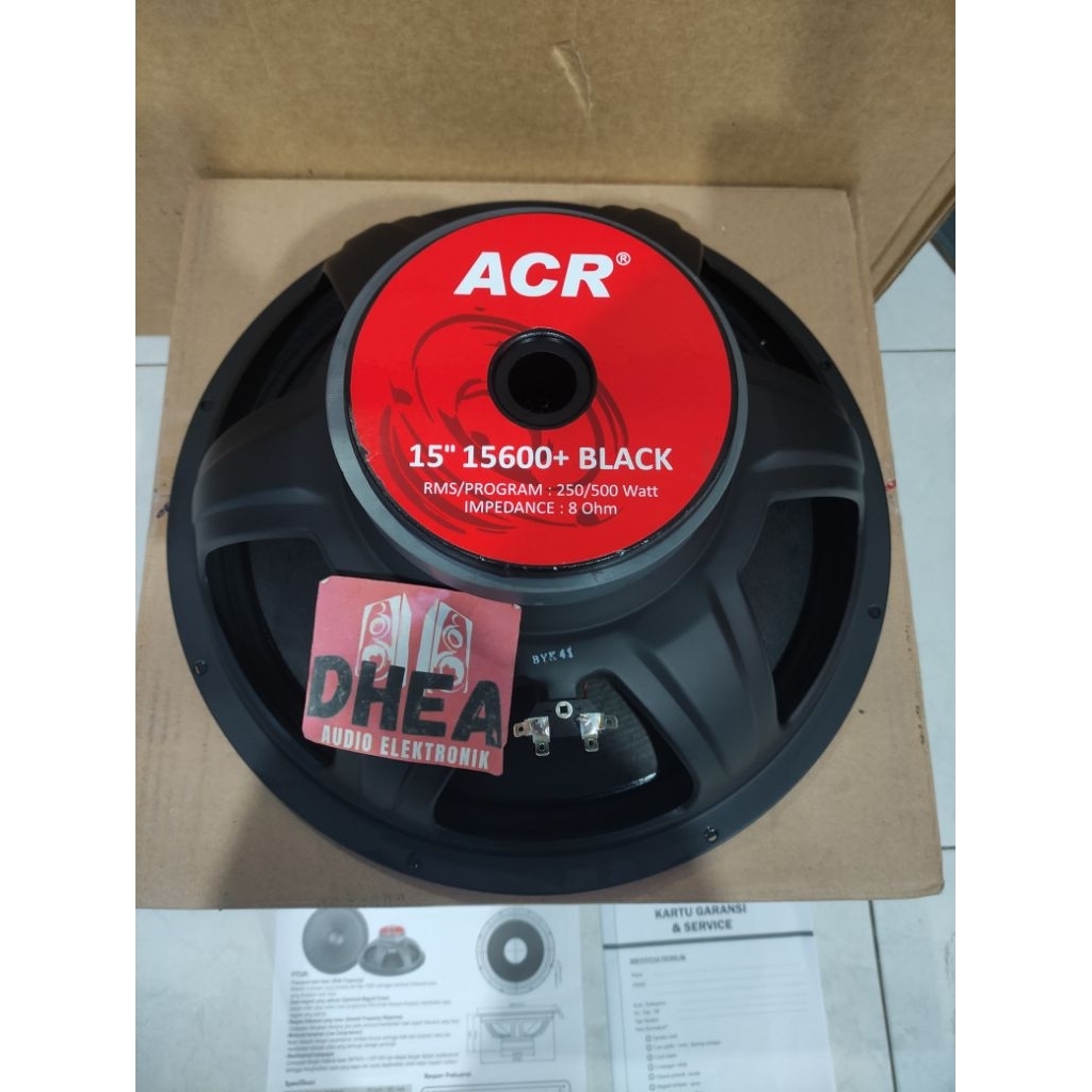 ACR 15600 BLACK 15インチ スピーカーユニット 本体 Jual Speaker Component ACR 15600+ BLACK series Original 15 inchi