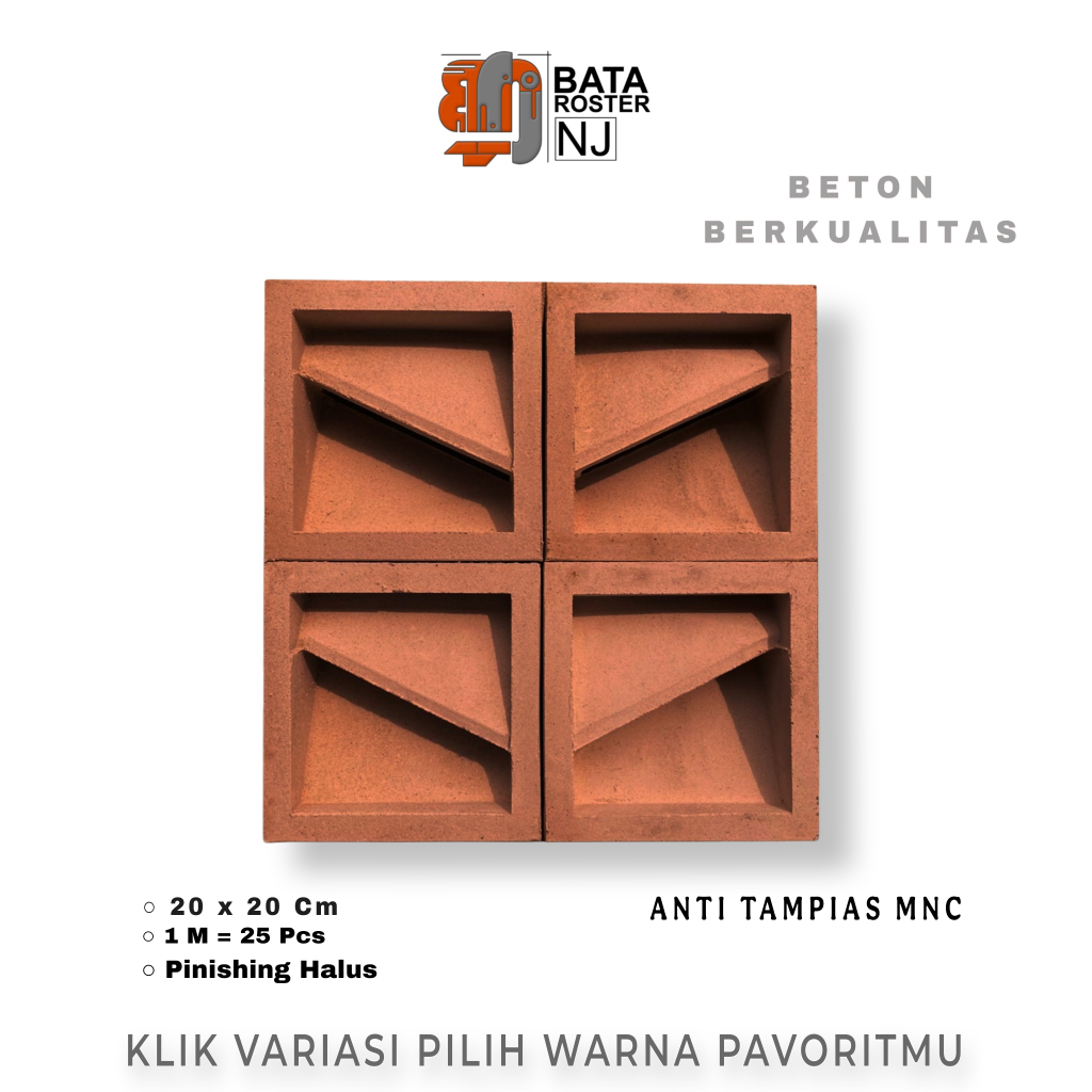 Jual BATA ROSTER NJ - Roster Beton Minimalis - Model Anti Tampias ...