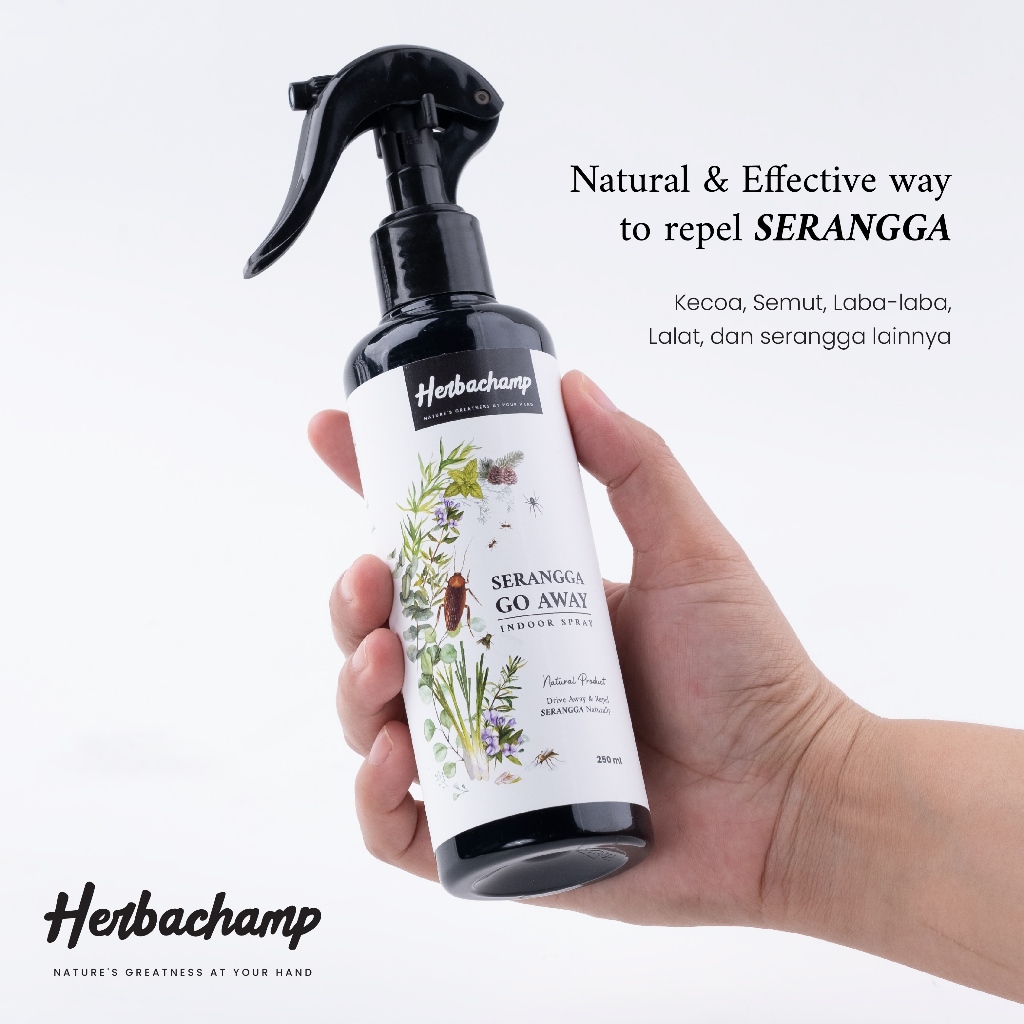 Jual Herbachamp Serangga Go Away | Pengusir Serangga Kecoa, Semut ...