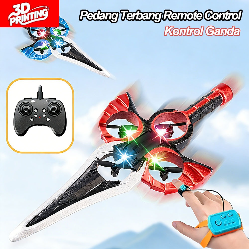 Jual 3DPRINTING Mainan Pesawat RC Pedang Terbang Remote Control Sword ...