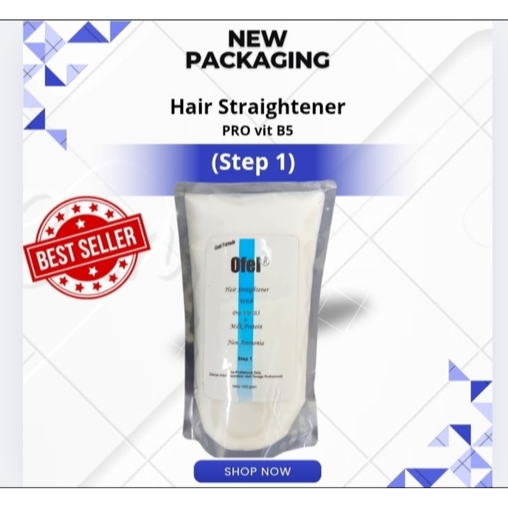 Jual OFEL HAIR STRAIGHTENER GOLD FORMULA STEP 1 | Shopee Indonesia