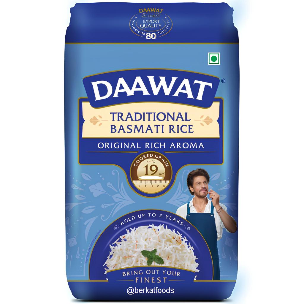 Jual Basmati Rice Daawat Traditional Premium 1Kg / Beras Original Rich ...